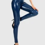Leggings de látex brilhantes