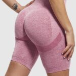Calções desportivos push-up de cintura alta