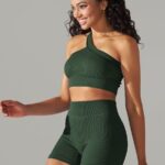 Conjunto desportivo - calções e sutiã de uma alça