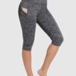 Leggings desportivas curtas com bolsos