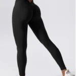 Leggings desportivas push-up de cintura baixa v