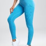 Leggings com fecho de correr push-up (sem costuras)