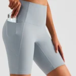 Calções desportivos compridos com bolso