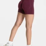 Calções desportivos para mulher com efeito push-up e barriga lisa