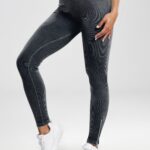 Leggings com fecho de correr push-up (sem costuras)