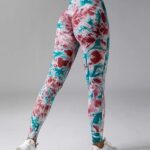 Leggings desportivas de cintura alta tie dye (push up)