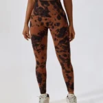 Leggings de fitness tie dye modeladoras