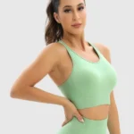 Sutiã desportivo sem costuras com costas nadador