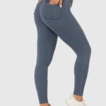 Leggings desportivas push-up com bolsos traseiros
