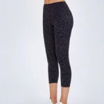 Leggings desportivas capri de cintura alta