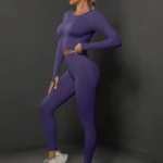 Conjunto desportivo push up, leggings e top curto - BodySculpt