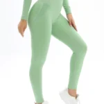 Leggings desportivas de cintura alta com efeito push-up