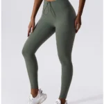 Leggings com cordão de aperto (push up)