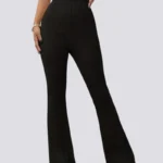 Leggings largas às riscas