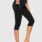 Leggings desportivas curtas com bolsos