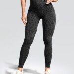 Leggings desportivas com padrão leopardo