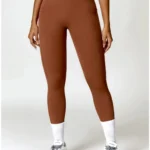 Leggings desportivas com cintura plissada - tendência 2024