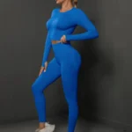 Conjunto desportivo push up, leggings e top curto - BodySculpt