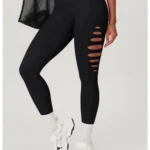 Leggings de fitness push-up premium com aberturas e sem costuras