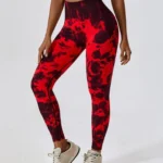 Leggings de fitness tie dye modeladoras