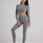 Conjunto de fitness sem costuras