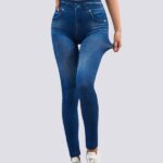 Jegging de cintura alta com efeito adelgaçante