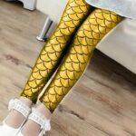 Leggings sereia para menina
