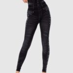 Leggings imitação de ganga