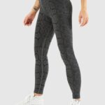 Leggings desportivas com padrão de cobra