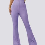 Leggings largas às riscas