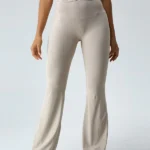 Leggings largas com cintura cruzada - evasé