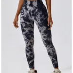 Leggings de fitness tie dye modeladoras