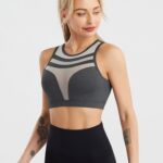 Sutiã desportivo transparente em malha