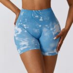Calções de fitness justos de cintura alta