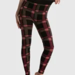 Leggings com padrão xadrez