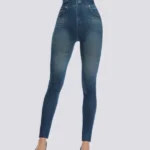 Jegging slim de cintura alta