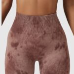 Calções desportivos de cintura alta com efeito push-up estampados