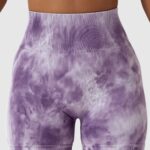 Calções desportivos de cintura alta com efeito push-up estampados