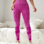 Leggings modeladoras com padrão leopardo (sem costuras)