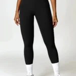 Leggings desportivas com cintura plissada - tendência 2024