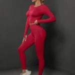 Conjunto desportivo push up, leggings e top curto - BodySculpt