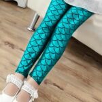 Leggings sereia para menina