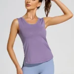 Camisola sem mangas de fitness comprida