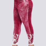 Jeggings de tamanho grande - cintura alta