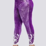 Jeggings de tamanho grande - cintura alta