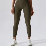 Leggings desportivas caneladas com cintura cruzada - Melissa