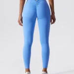 Leggings desportivas push-up de cintura baixa v