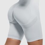 Calções desportivos push-up de cintura alta