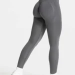 Leggings desportivas sem costuras para mulher com efeito push-up - barriga lisa