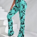 Leggings largos com estampado tie dye